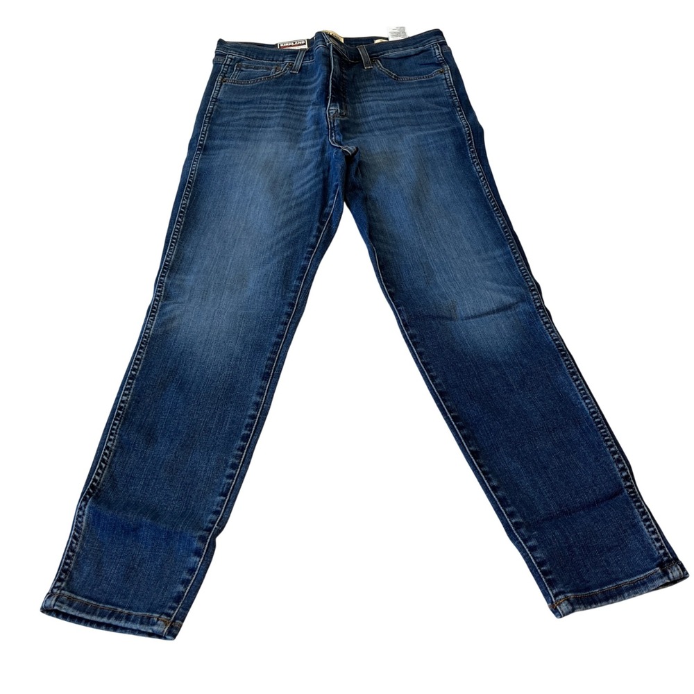Kirkland Signature Womens Blue Denim‎ Jeans Size 12 Straight Leg